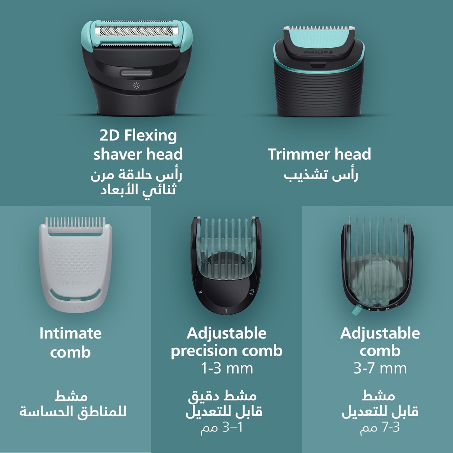 BG7470 15 7000 BODY GROOMER BLACK