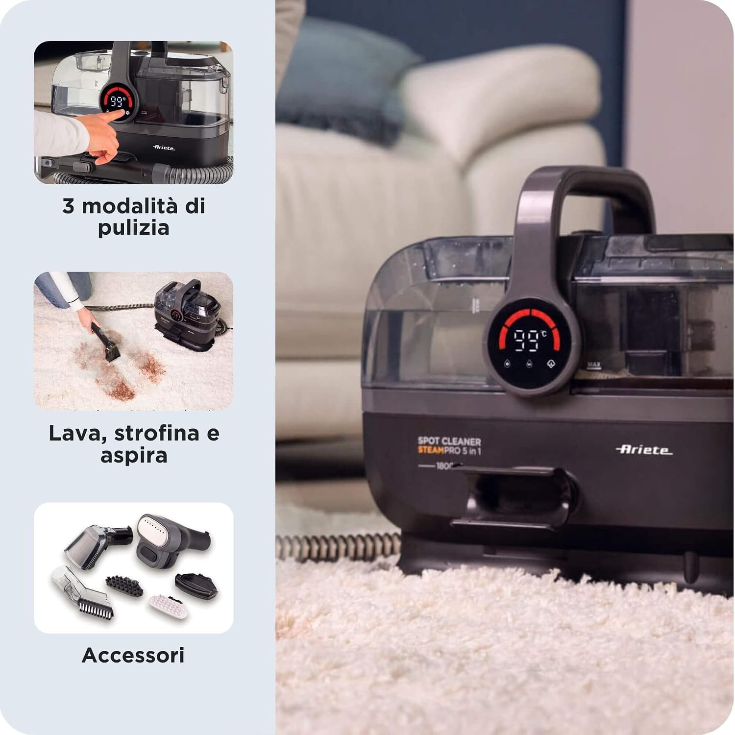 2484/00 SPOT CLEANER STEAM PRO 5IN1